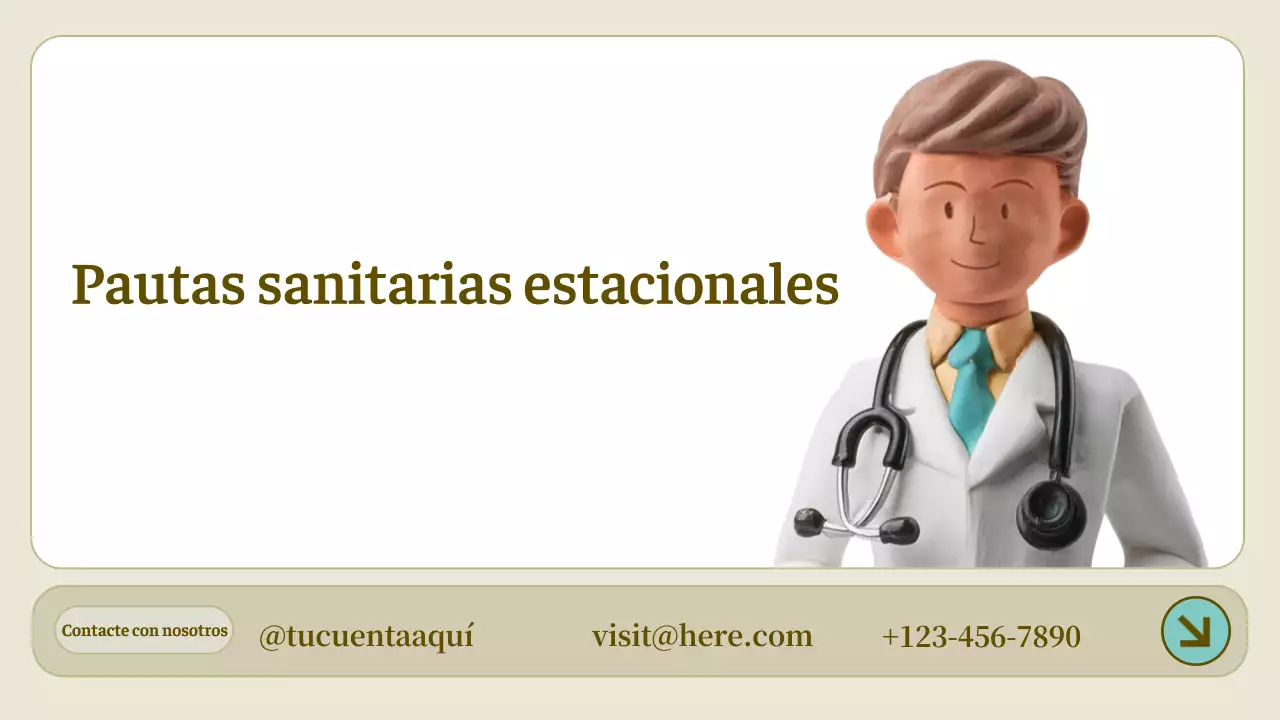 directriz sanitaria simple beige