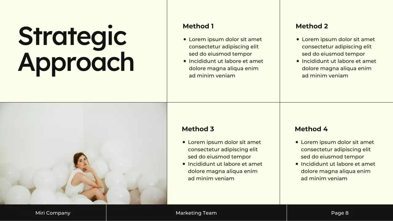 Cream and Black Content Marketing Strategy Presentation