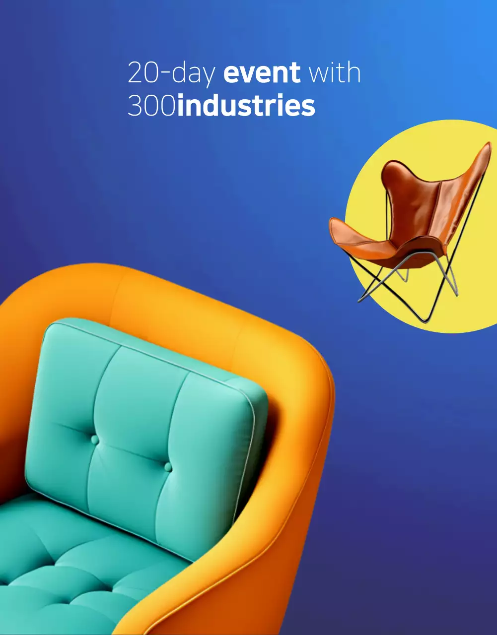 Economize em móveis modernos laranja