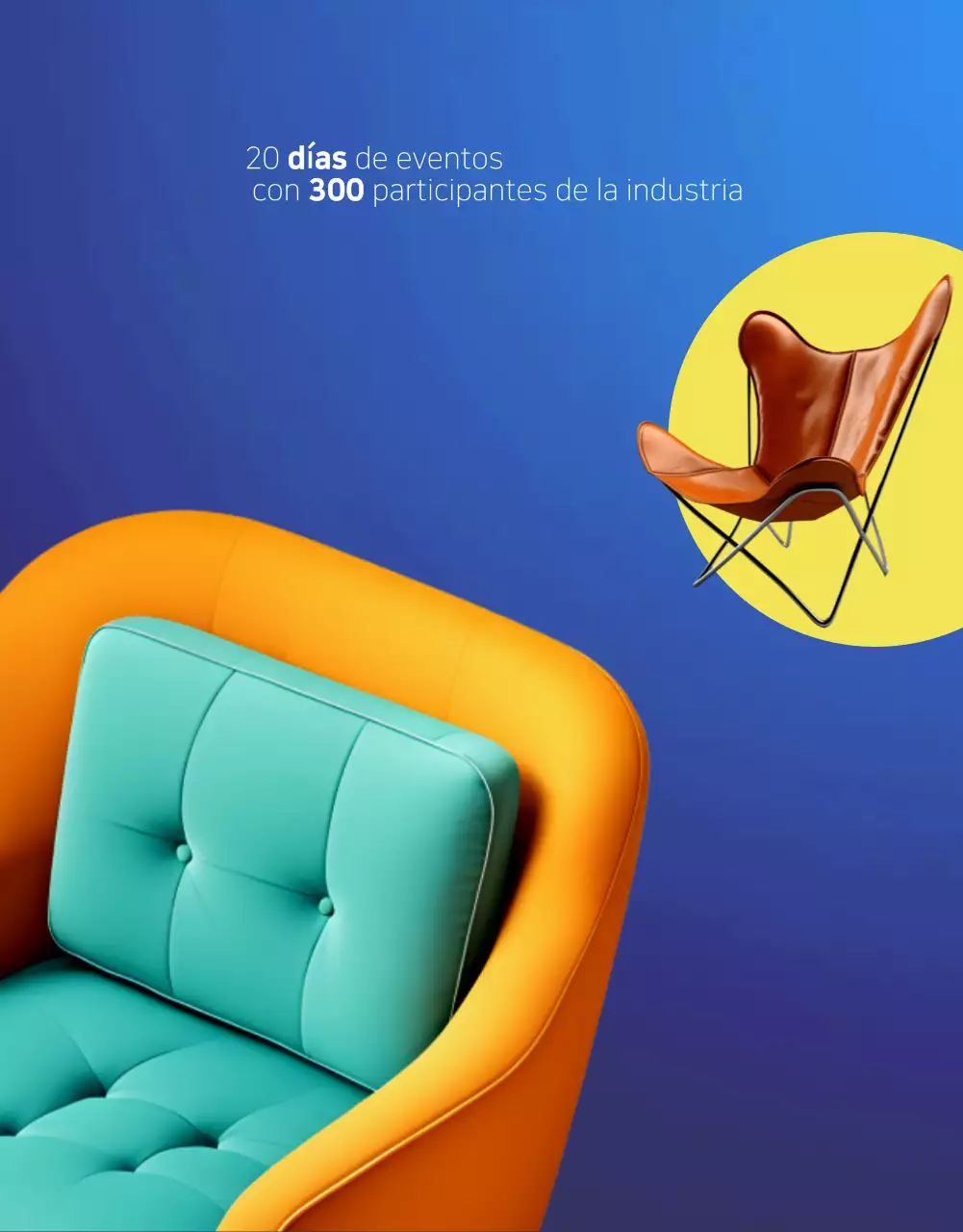 Ahorre en muebles modernos de color naranja