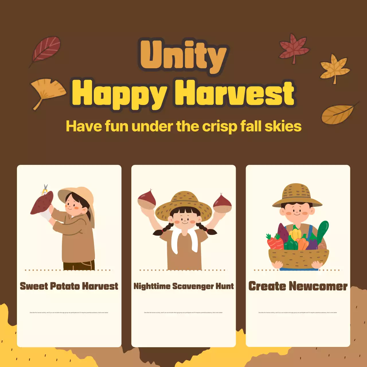 Promote a brown, warm fall experience