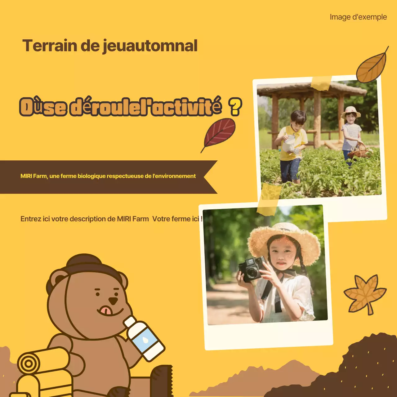 Promouvoir les expériences brunes et chaudes de l'automne