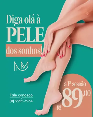 Postagem promocional do produto Teal Modern Skincare no Instagram