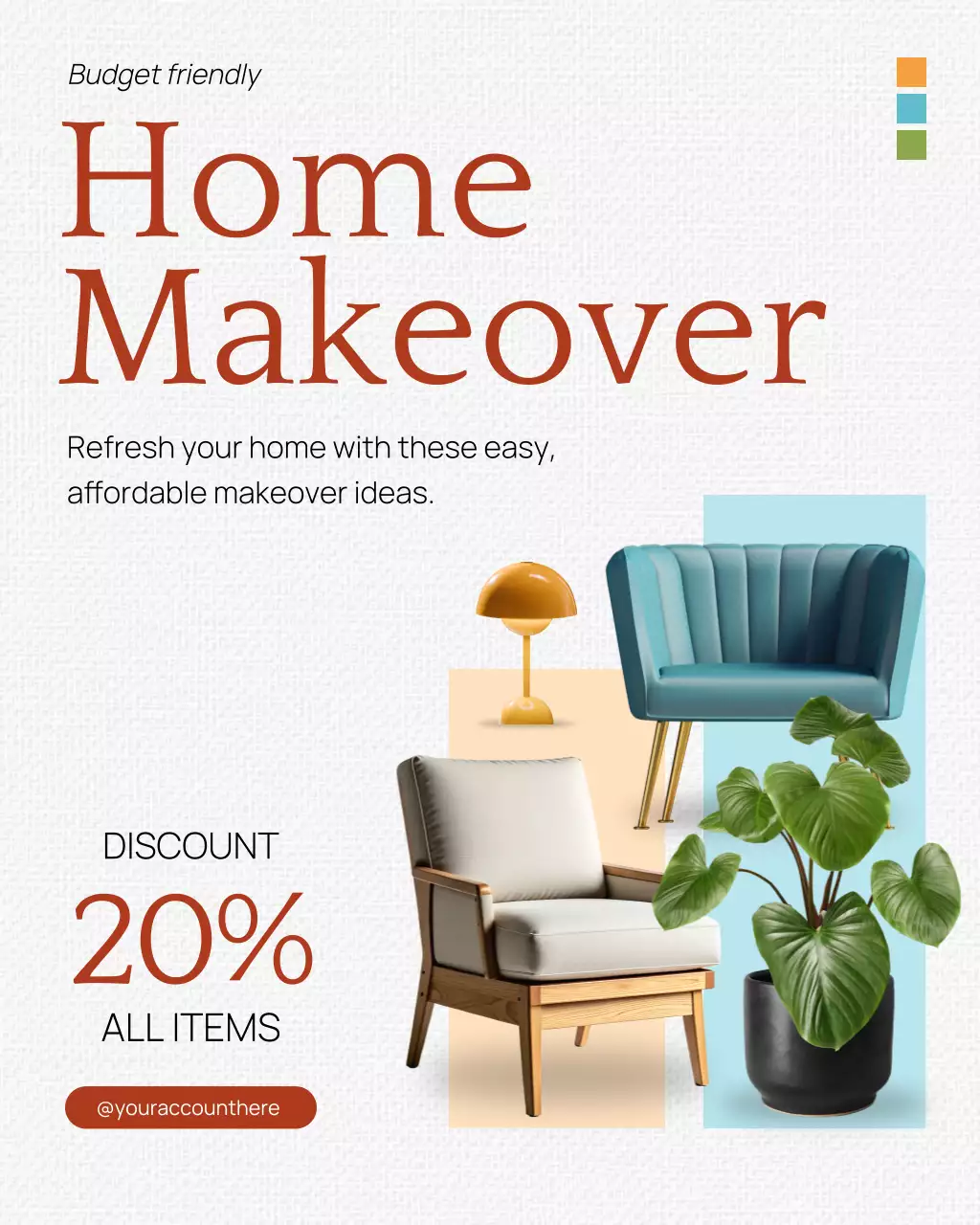 Beige Modern Home Furniture Promotion Instagram Post