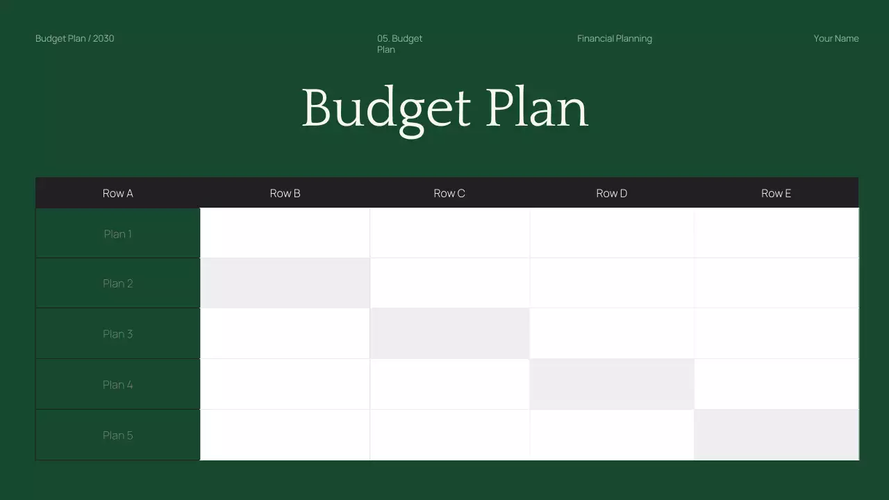 Black Professional and Minimal Corporate Budget Planning Presentation