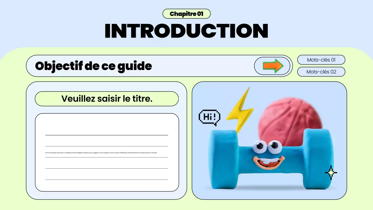 guide de la routine d'entraînement à la mode bleue