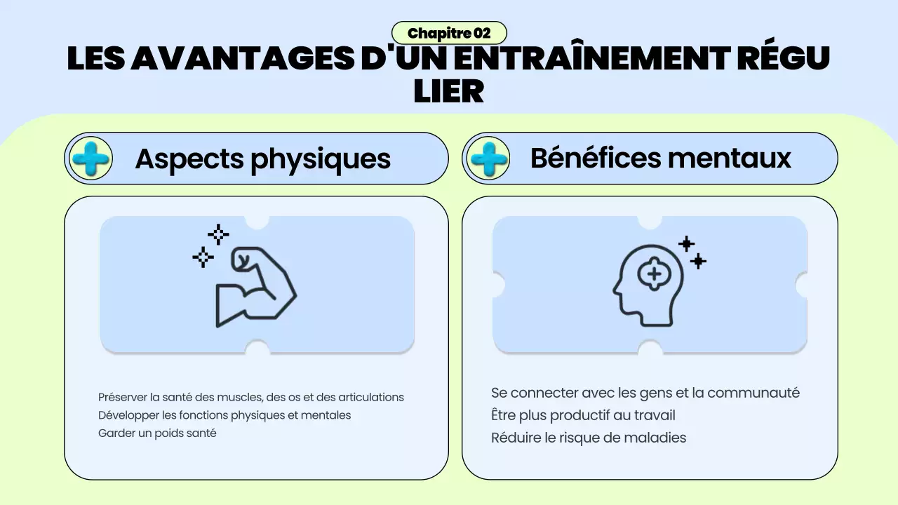 guide de la routine d'entraînement à la mode bleue