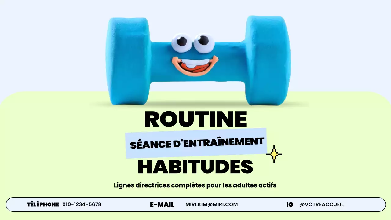 guide de la routine d'entraînement à la mode bleue