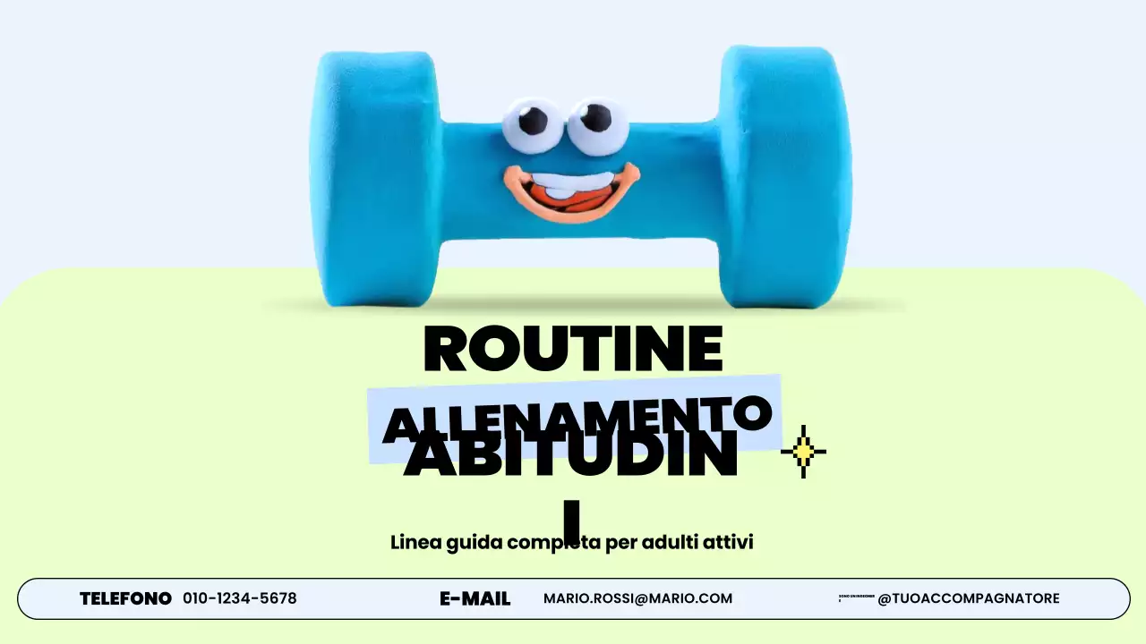 Guida alla routine di allenamento trendy blu