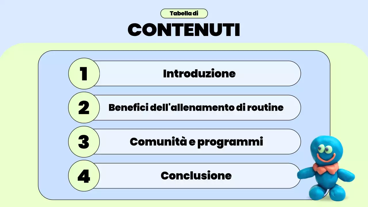 Guida alla routine di allenamento trendy blu