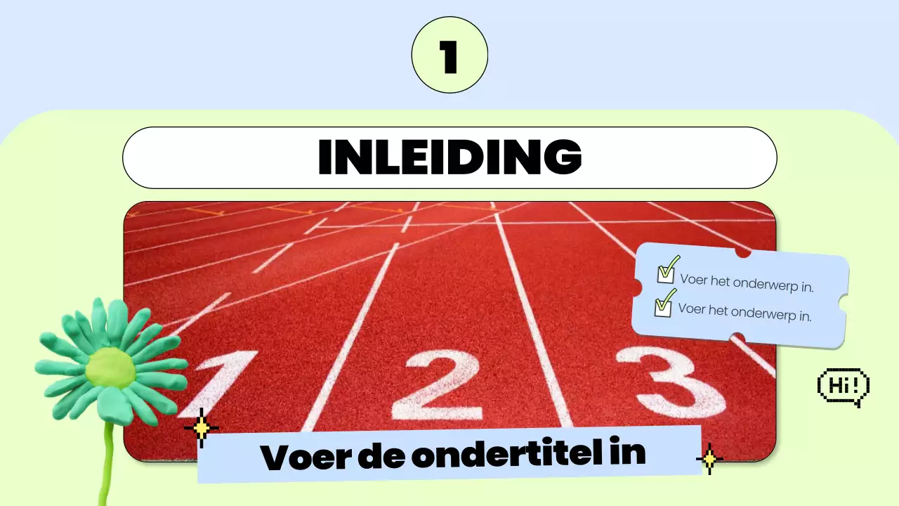 blauwe trendy workout routine gids