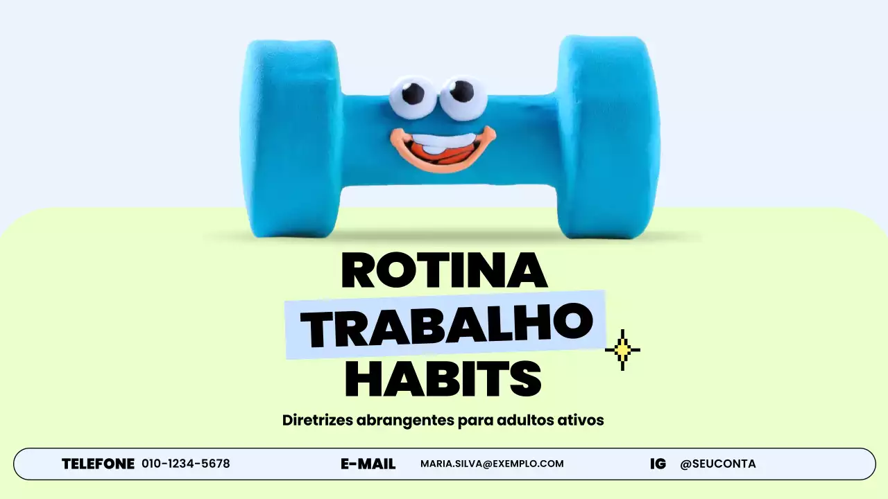guia de rotina de treino blue trendy