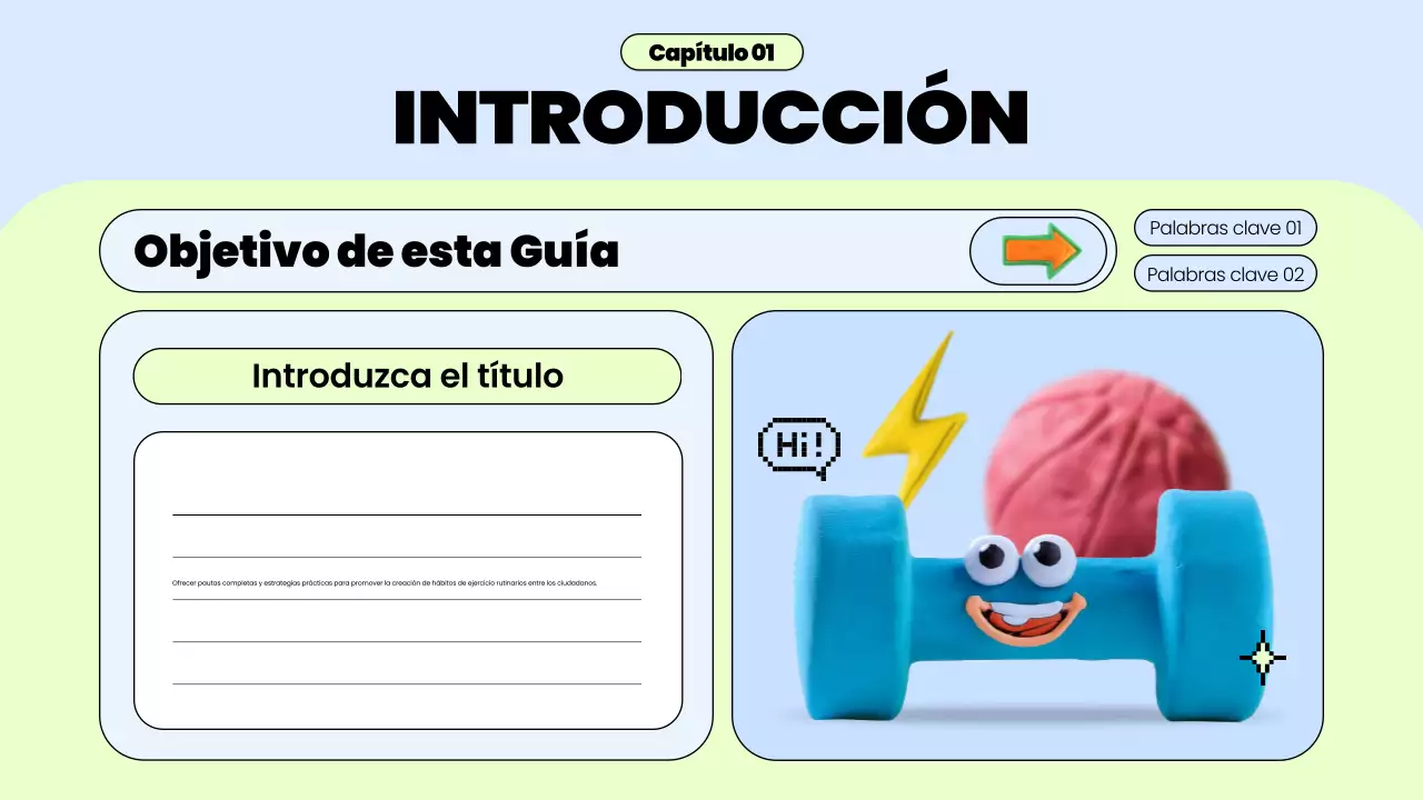 guía de rutina de ejercicios blue trendy