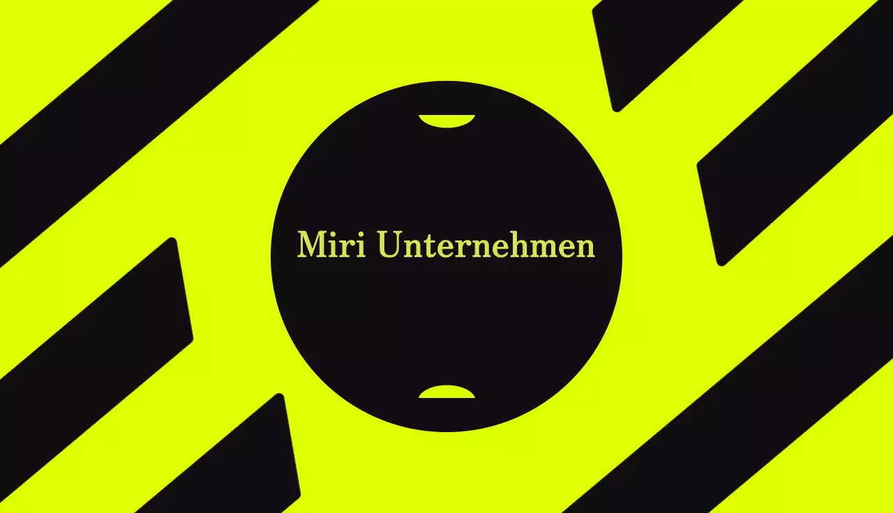 Neon Geometrische Visitenkarte