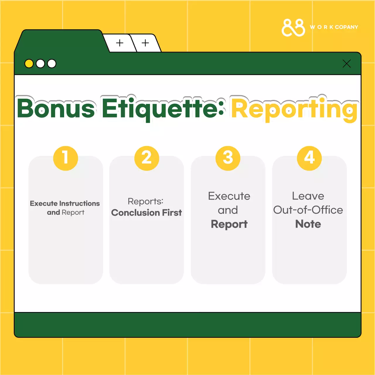 Yellow Simple Workplace Etiquette Training Resources