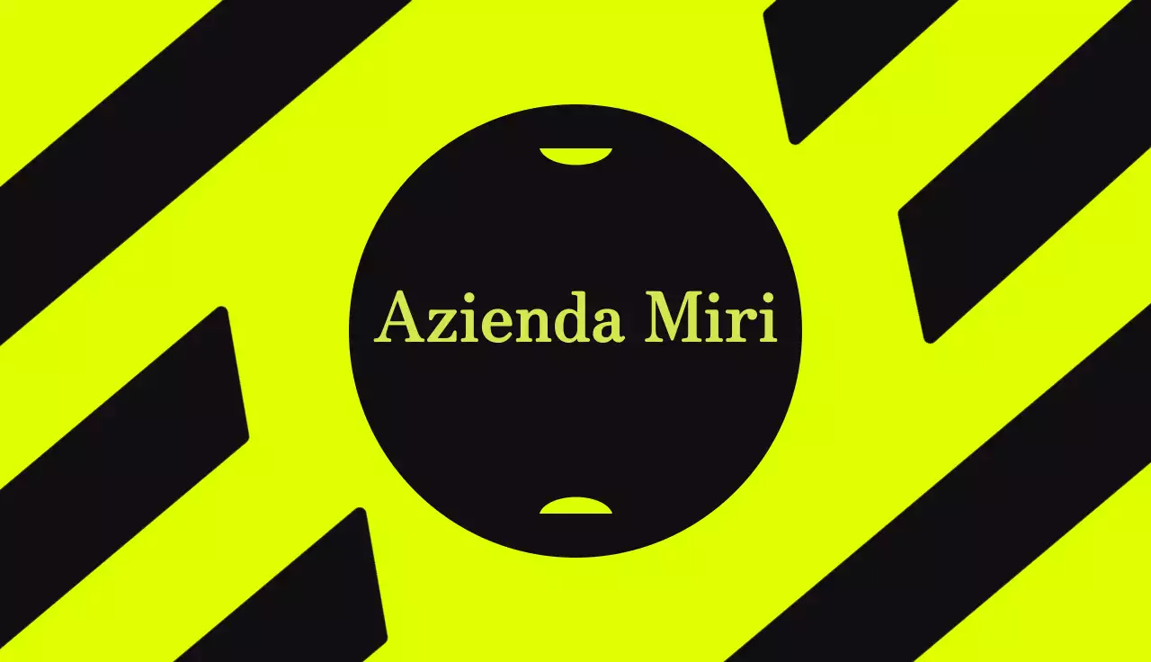 Biglietto da visita geometrico al neon