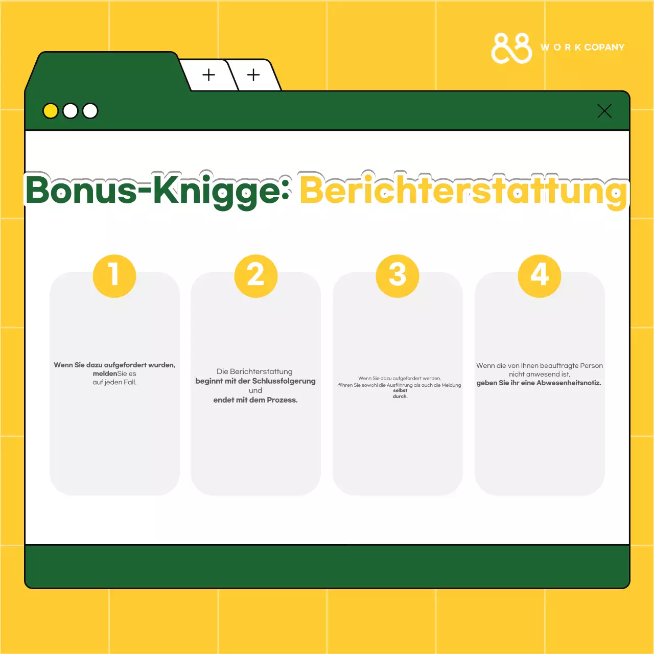 Yellow Simple Workplace Etiquette Schulungsressourcen