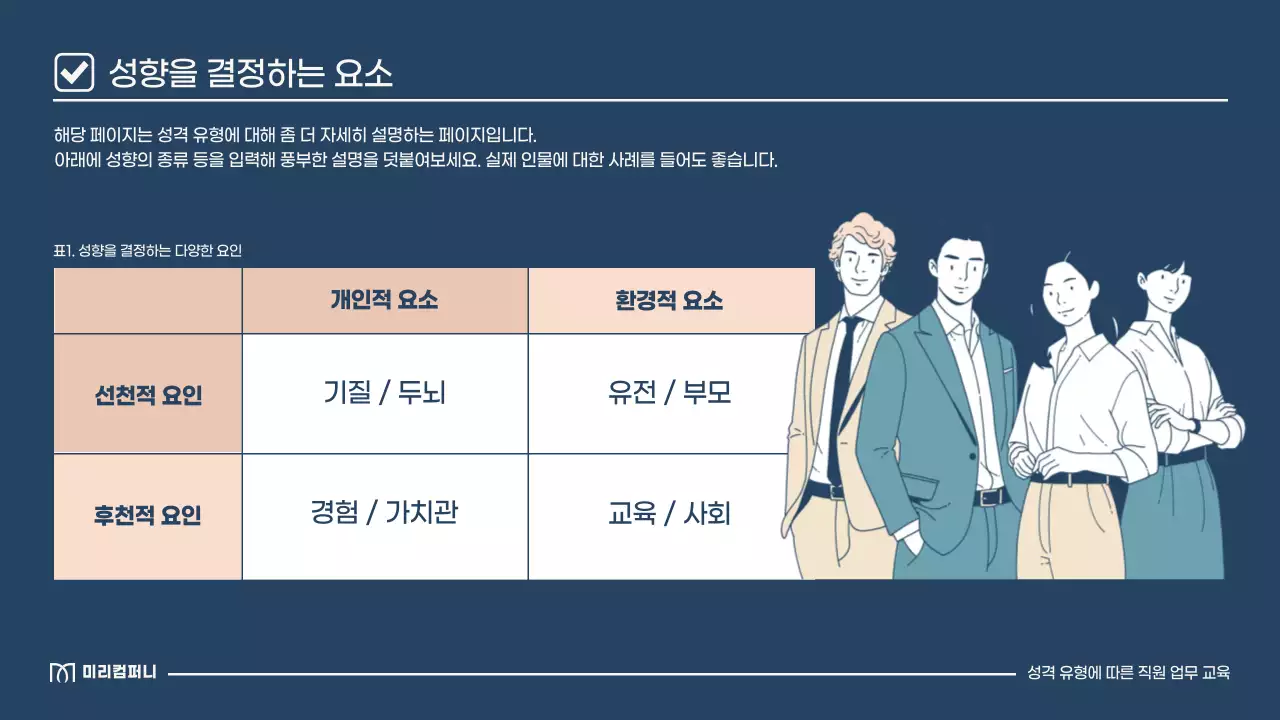 베이지 모던 직장 교육 자료