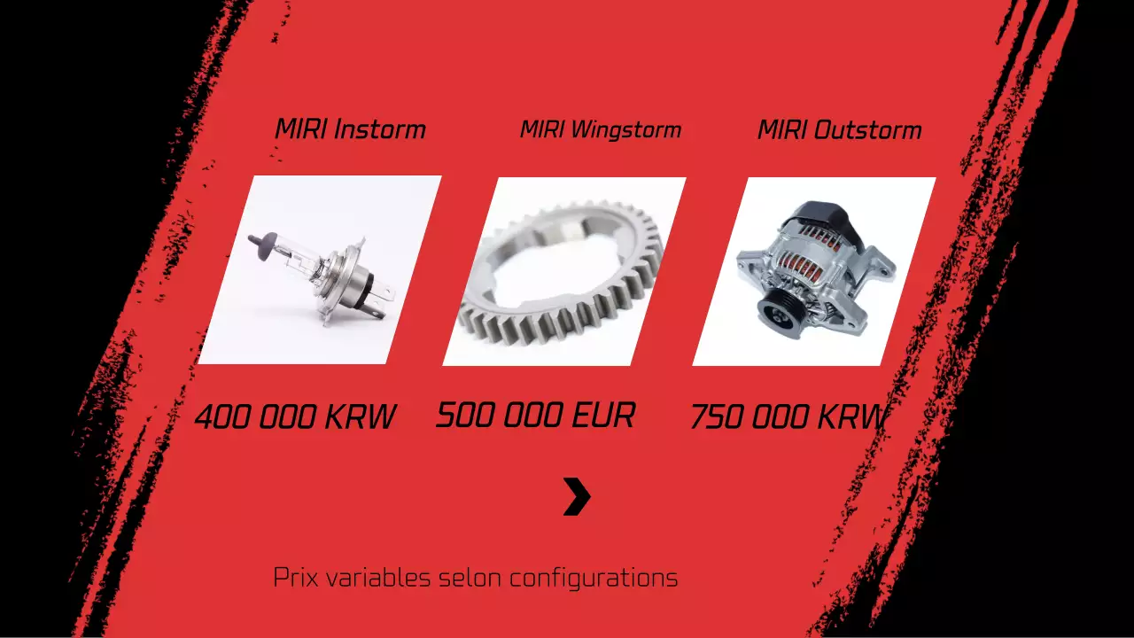 Présentation d'une société de services de tuning mettant en valeur une voiture de sport rouge