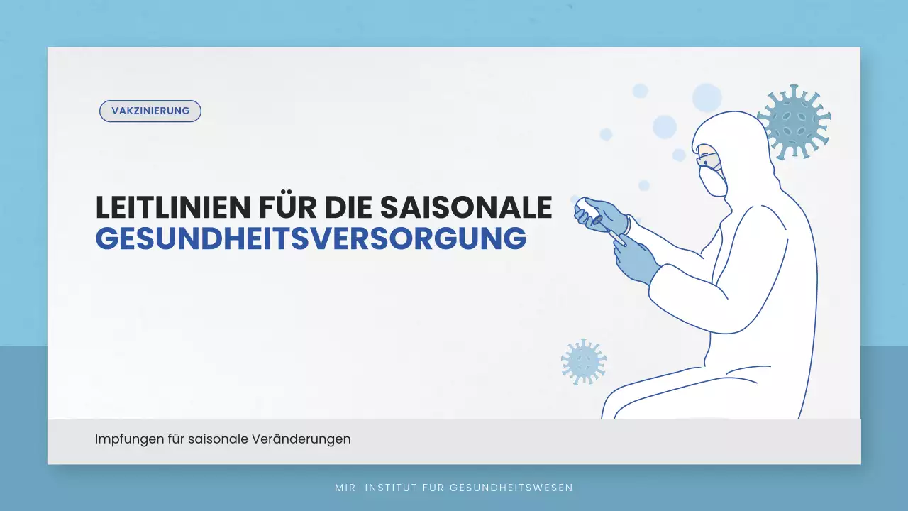 Blaue Minimalleitlinie für die Gesundheitsversorgung