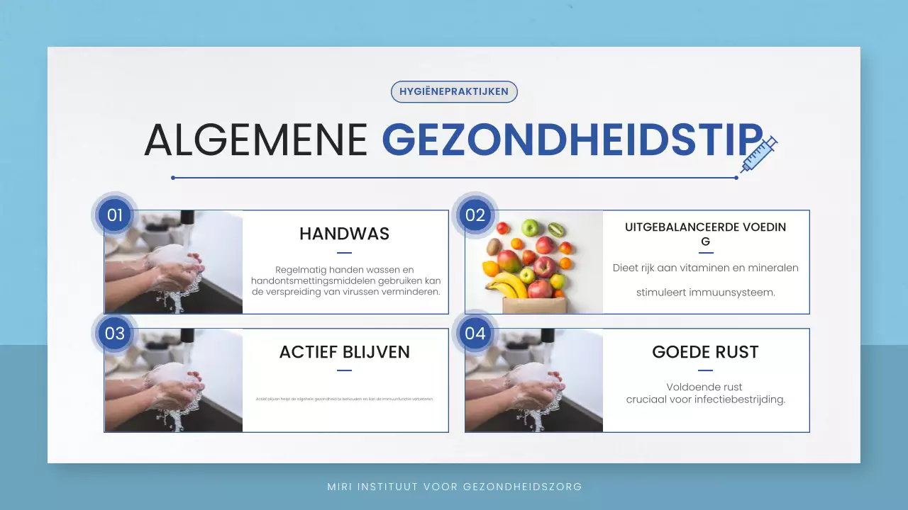 blauwe minimale zorgrichtlijn