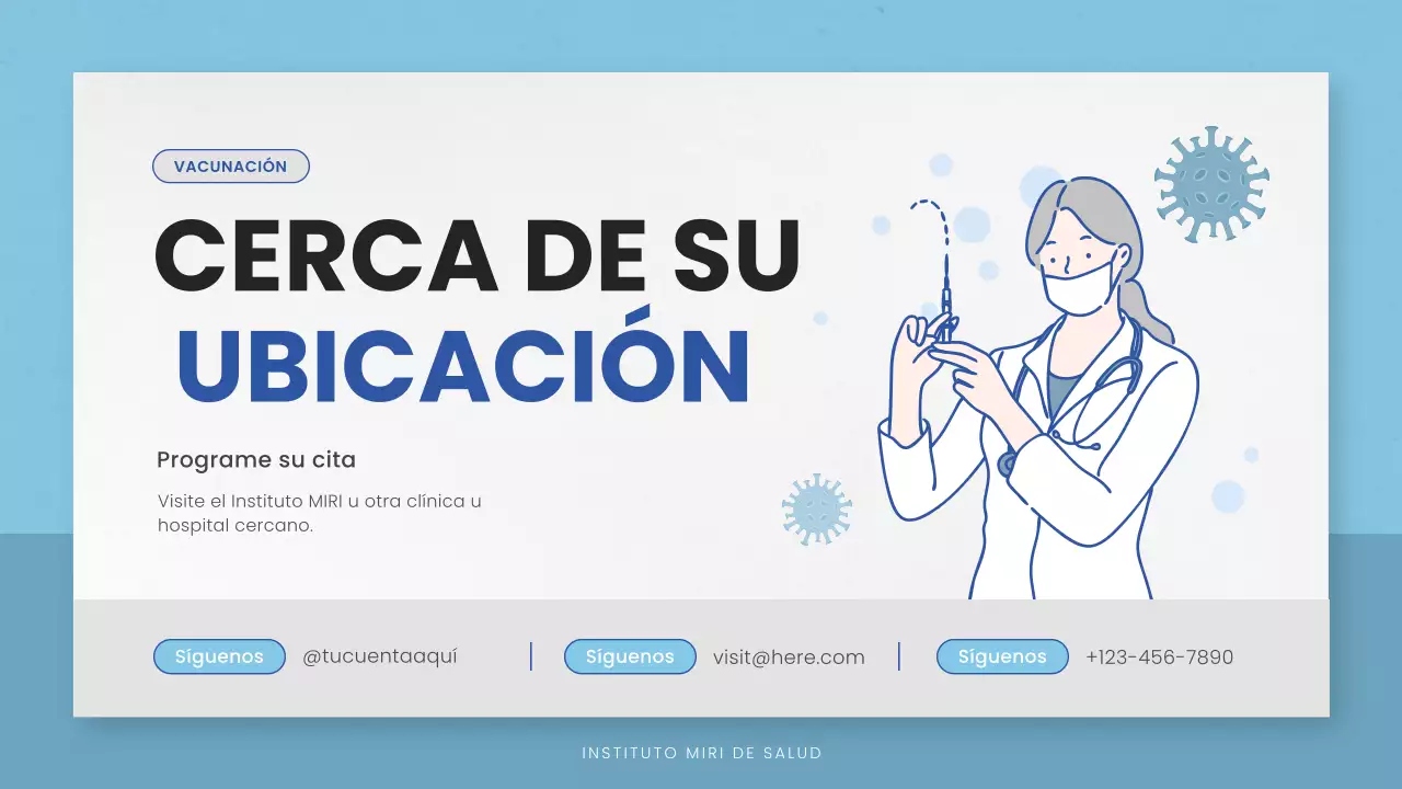 directriz sanitaria mínima azul