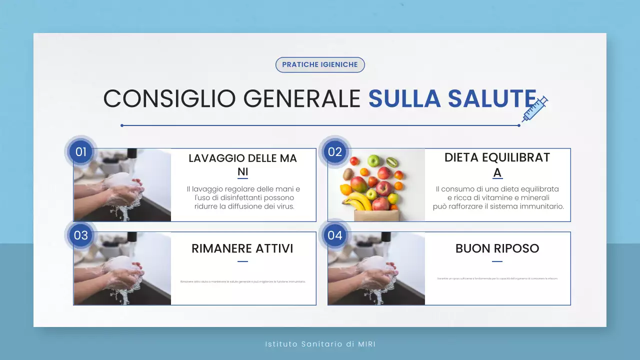 linea guida blu per l'assistenza sanitaria minima