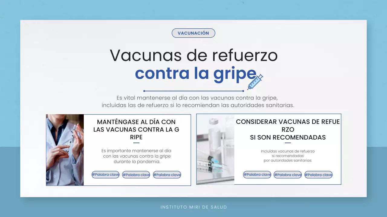directriz sanitaria mínima azul