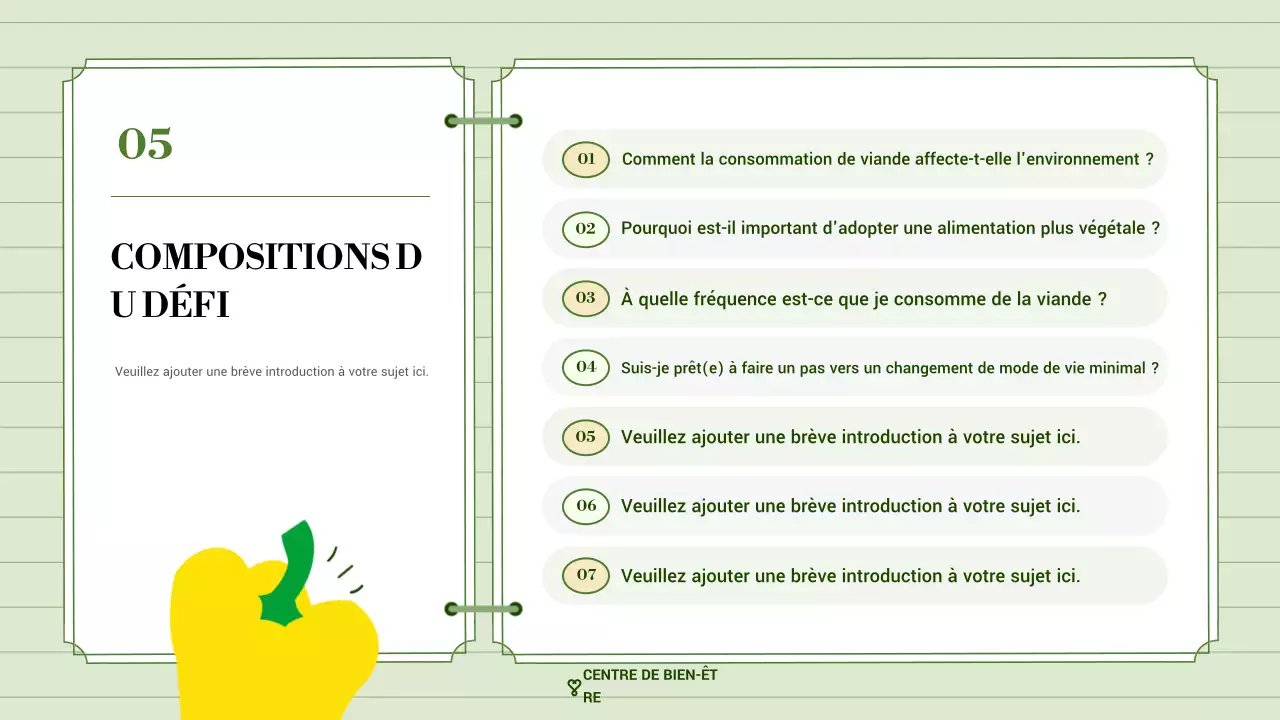 promotion du bien-être vert et moderne