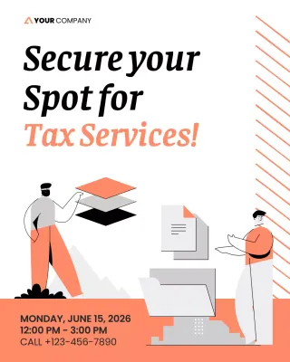 Coral Tax and Finance Legal Expert Seminar Announcement Instagram Post