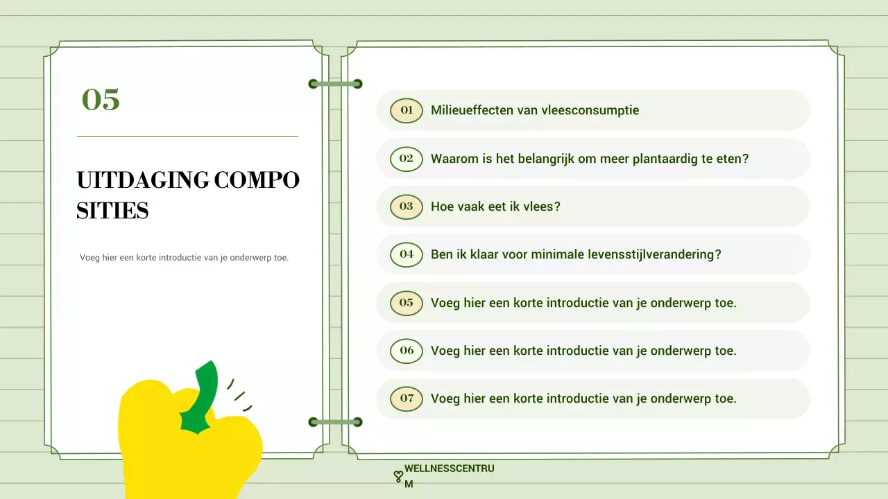 groene moderne wellness promotie