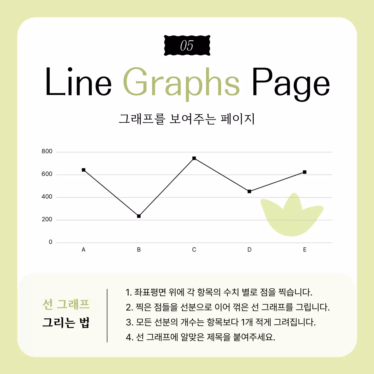 연두 심플 디자인 광고