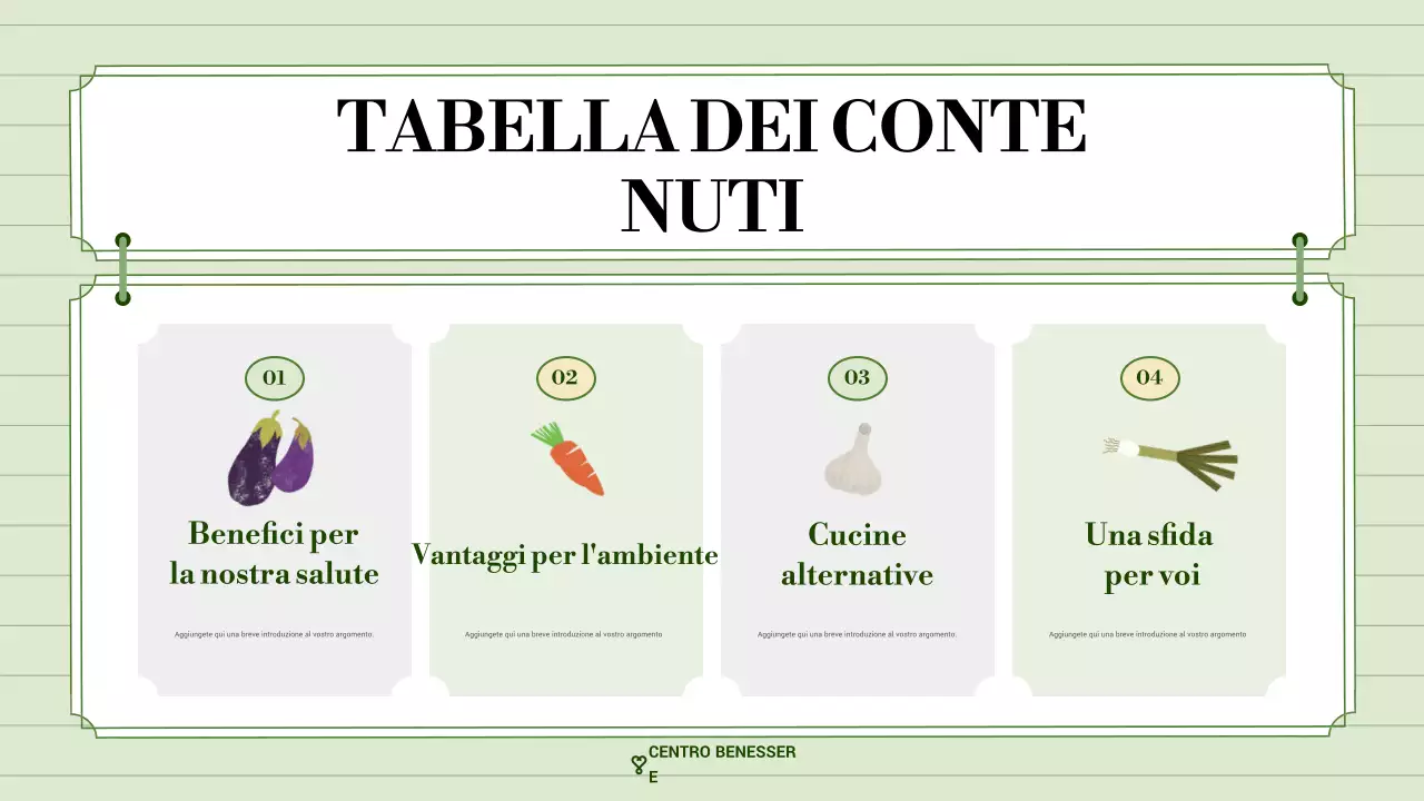 promozione del benessere verde e moderno