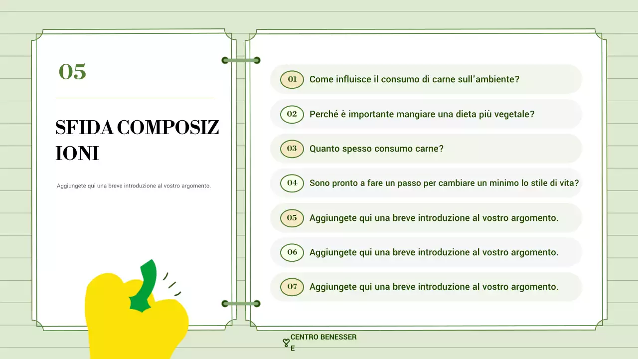 promozione del benessere verde e moderno