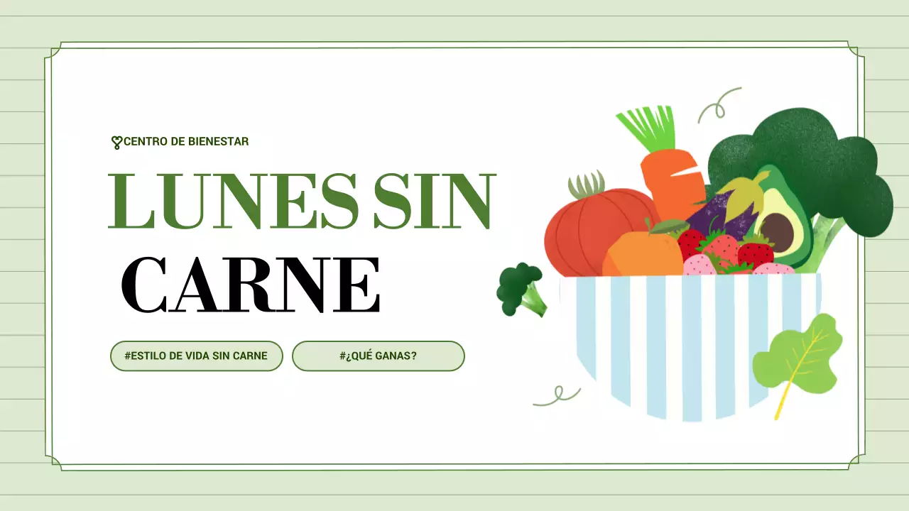 promoción del bienestar green modern