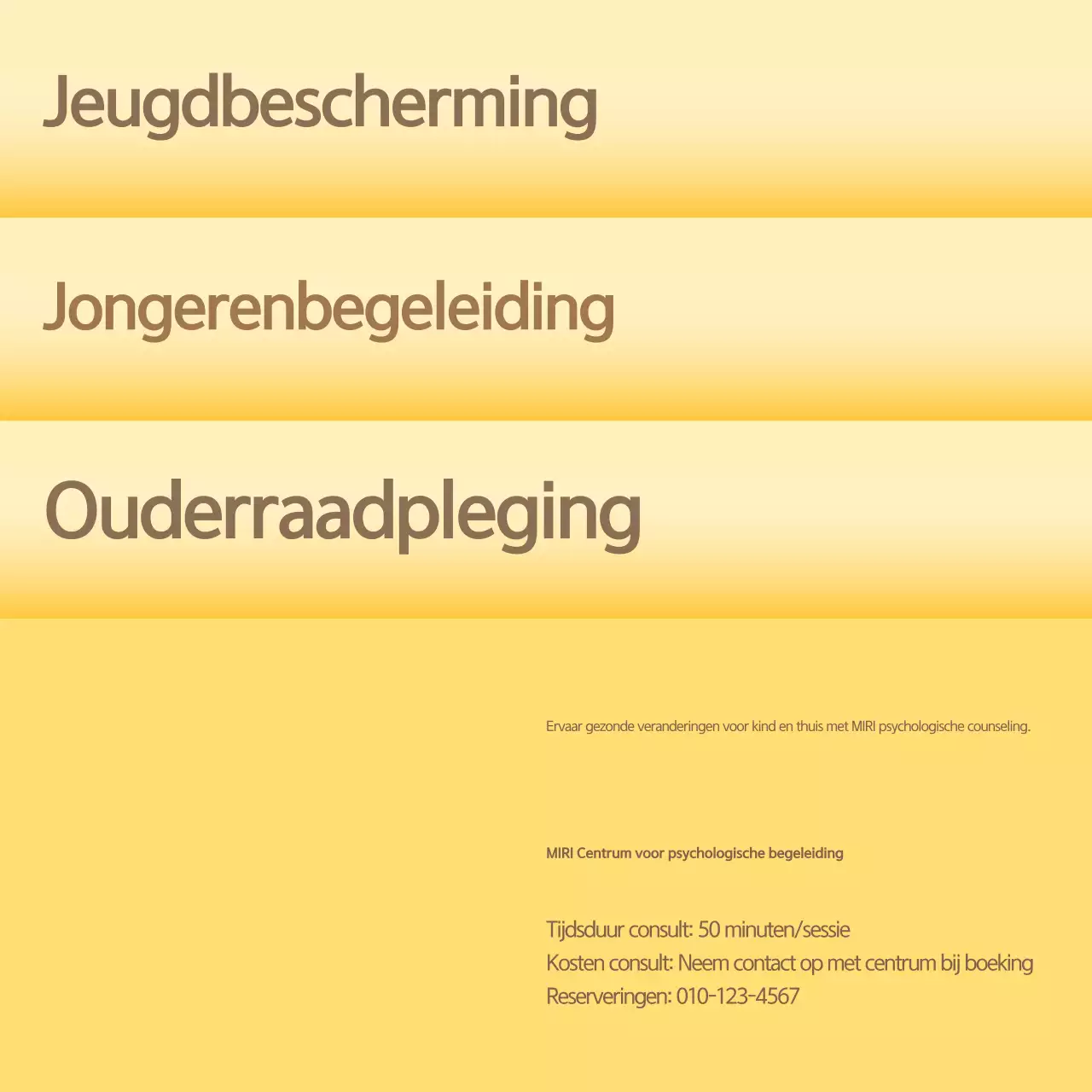 Gele eenvoudige overleggids