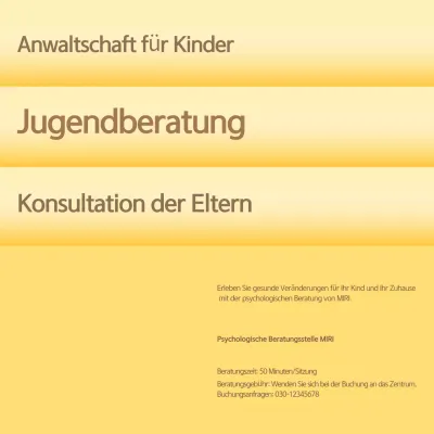 Gelb Einfacher Konsultationsleitfaden