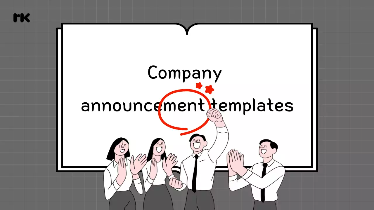 Gray Simple Company Announcement