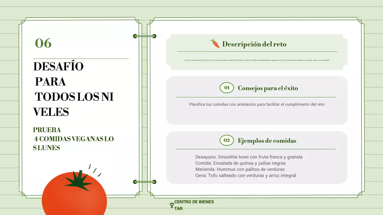 promoción del bienestar green modern