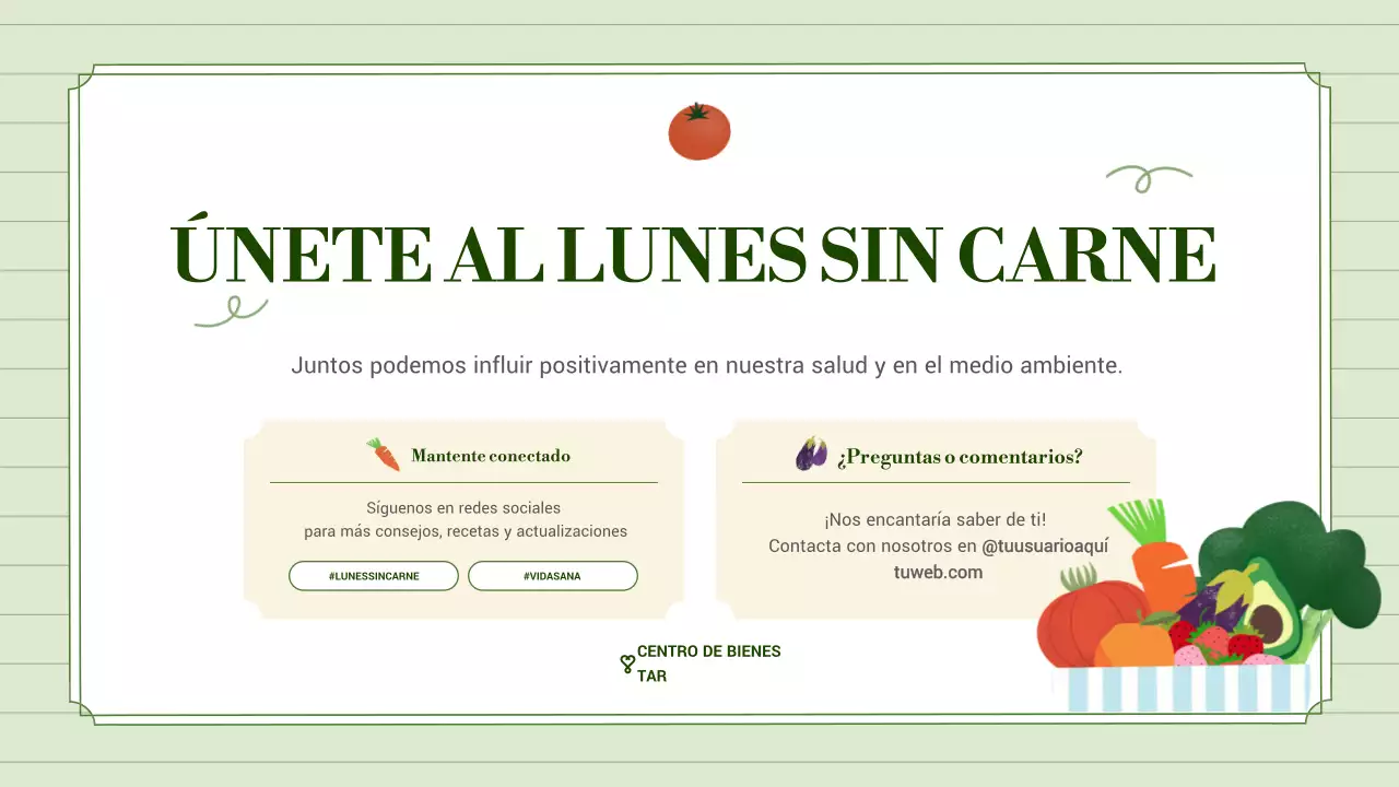 promoción del bienestar green modern