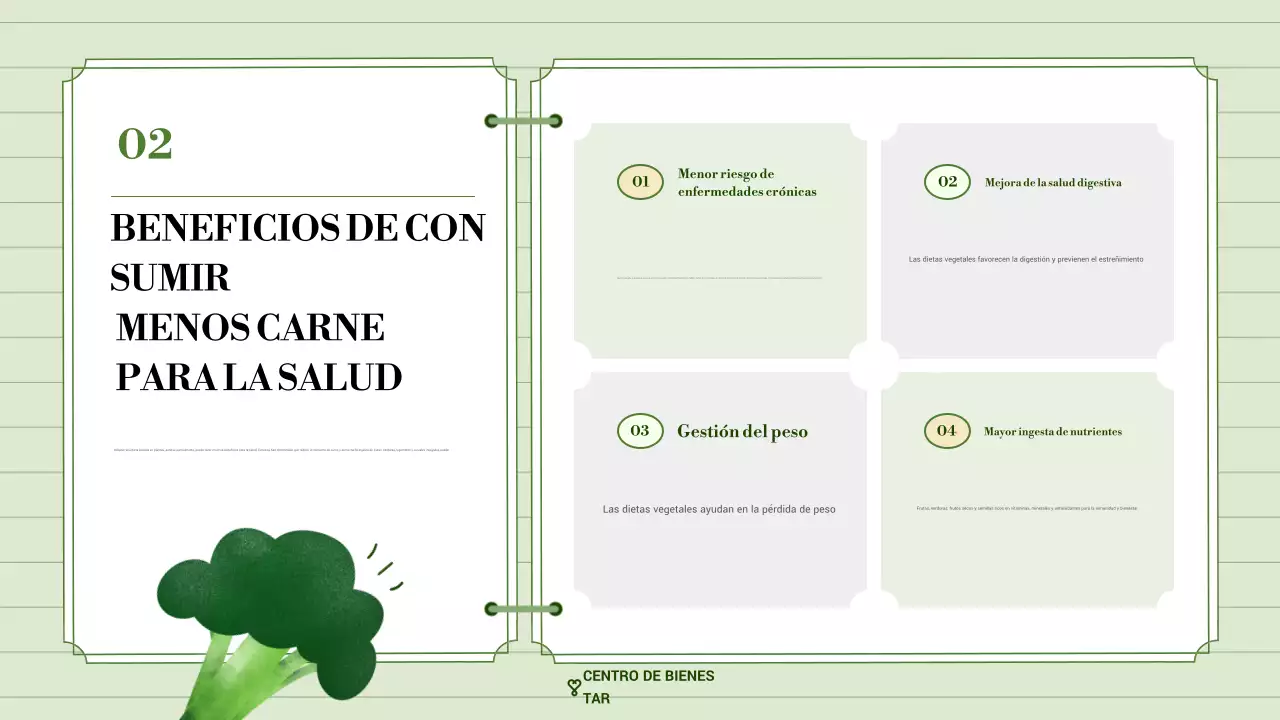 promoción del bienestar green modern