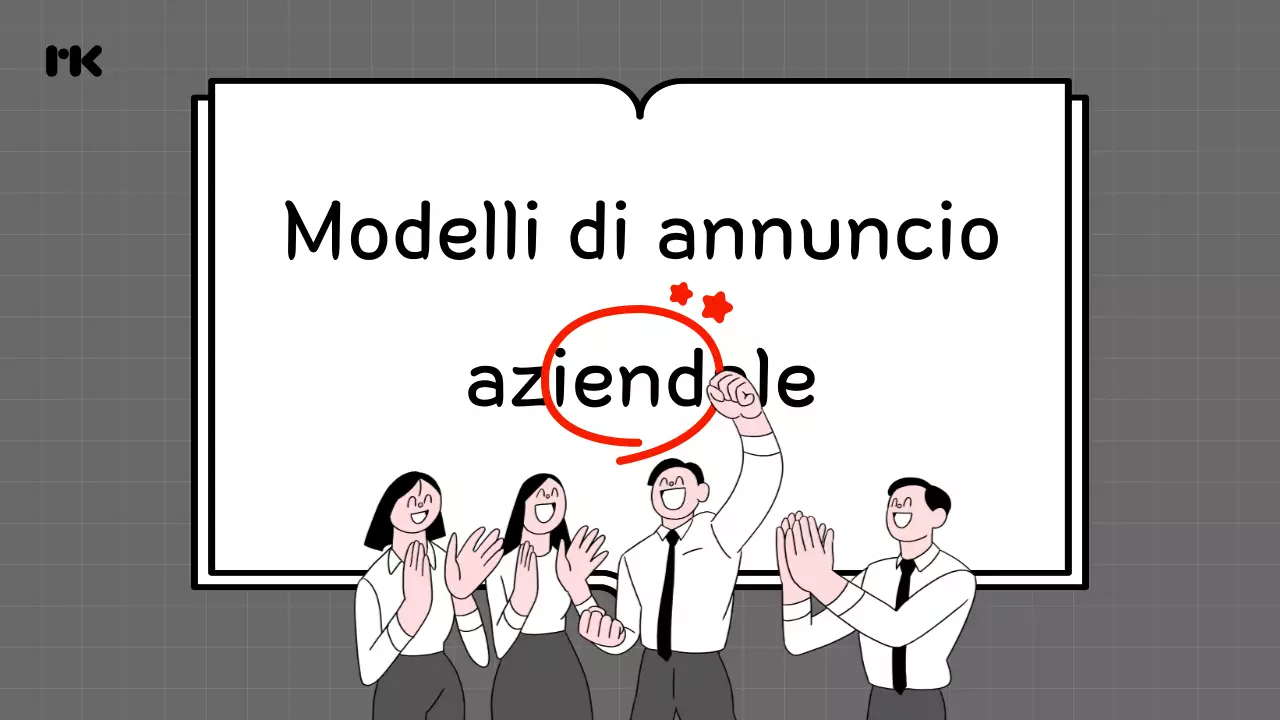 Grigio Annuncio aziendale semplice