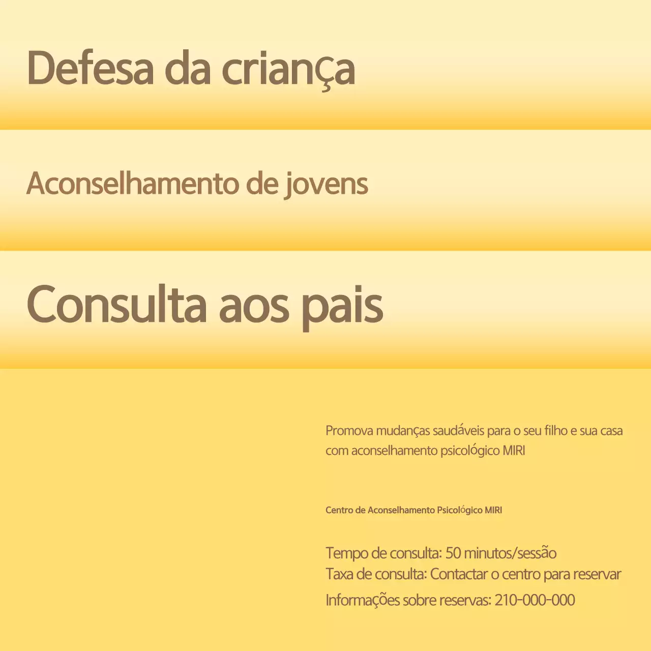 Amarelo Guia de consulta simples