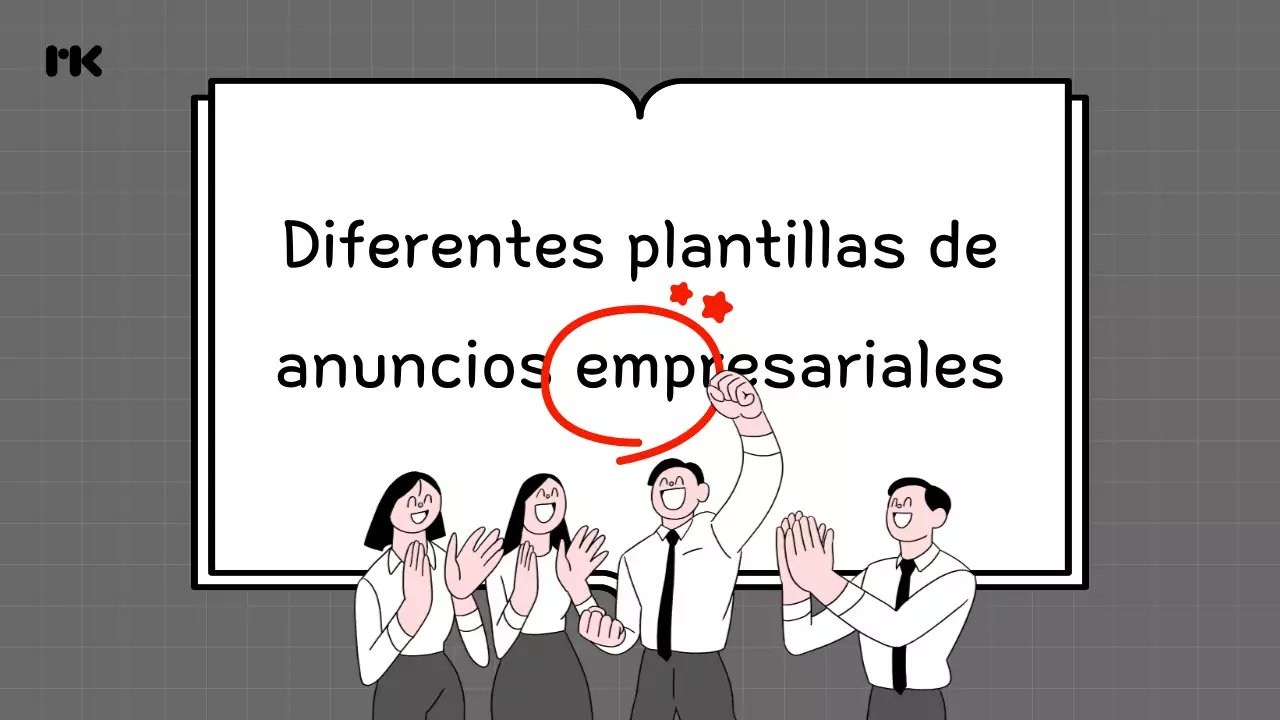 Grey Simple Anuncio de empresa