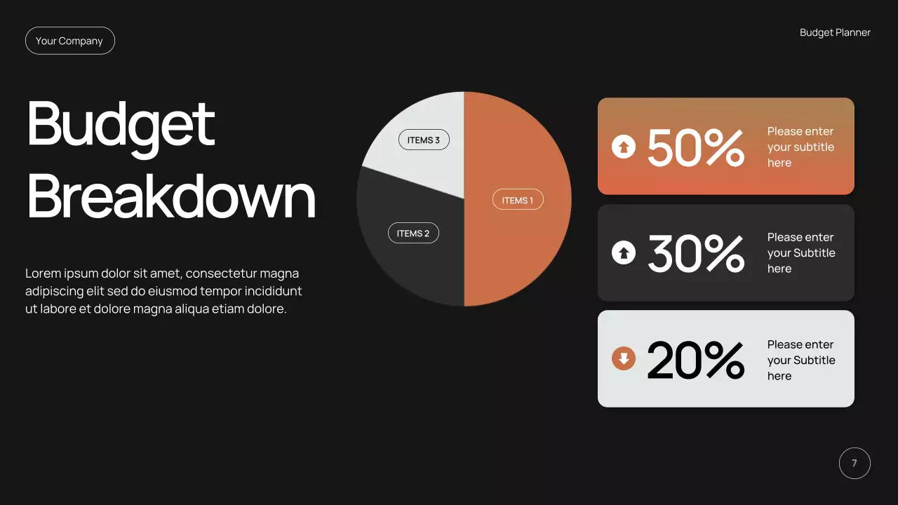 Black Modern Budget Planning Promotion Instagram Post