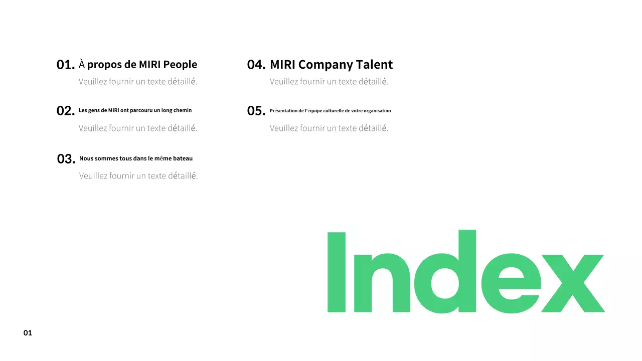 Des descriptions simples de la culture du lieu de travail dans les résumés