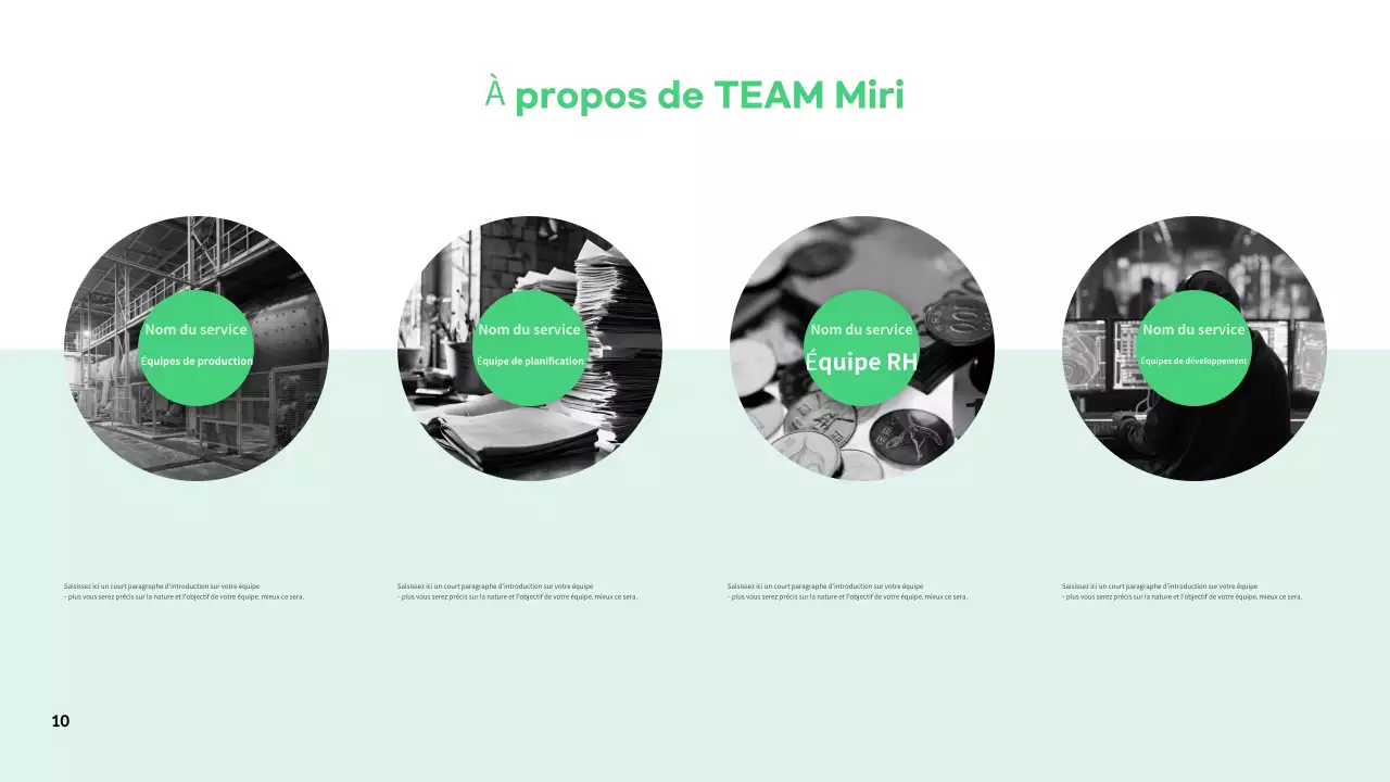 Des descriptions simples de la culture du lieu de travail dans les résumés