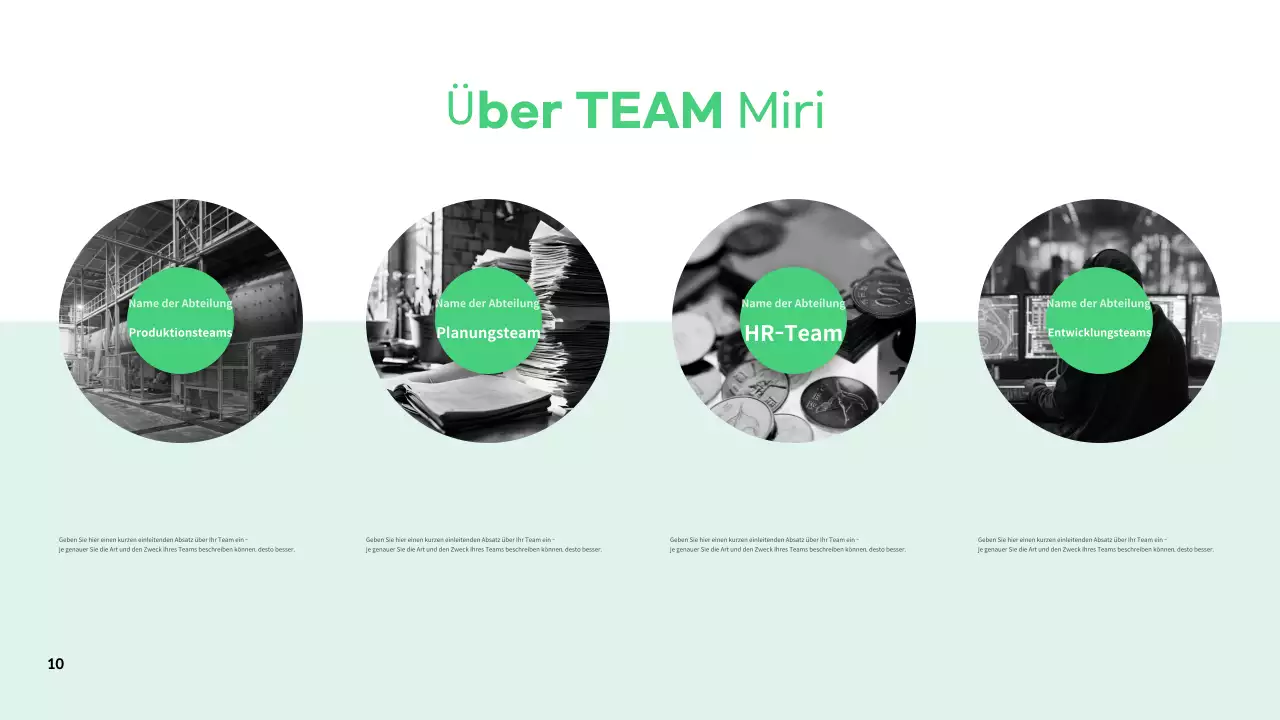 Einfache Beschreibungen der Arbeitsplatzkultur in Zusammenfassungen