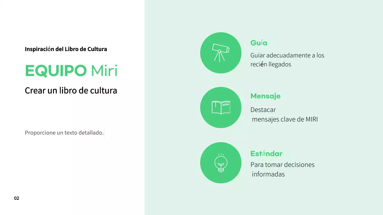 Descripciones sencillas de la cultura del lugar de trabajo en resúmenes