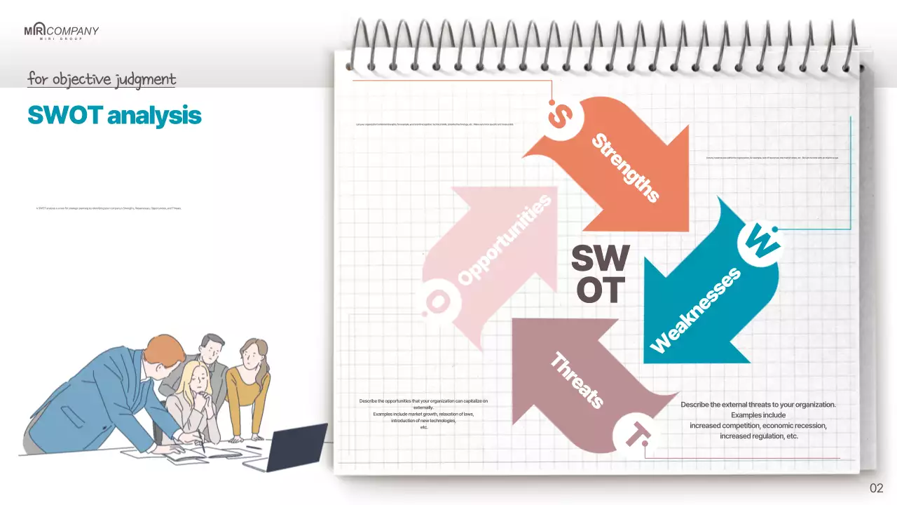 A simple sales plan in red and mint